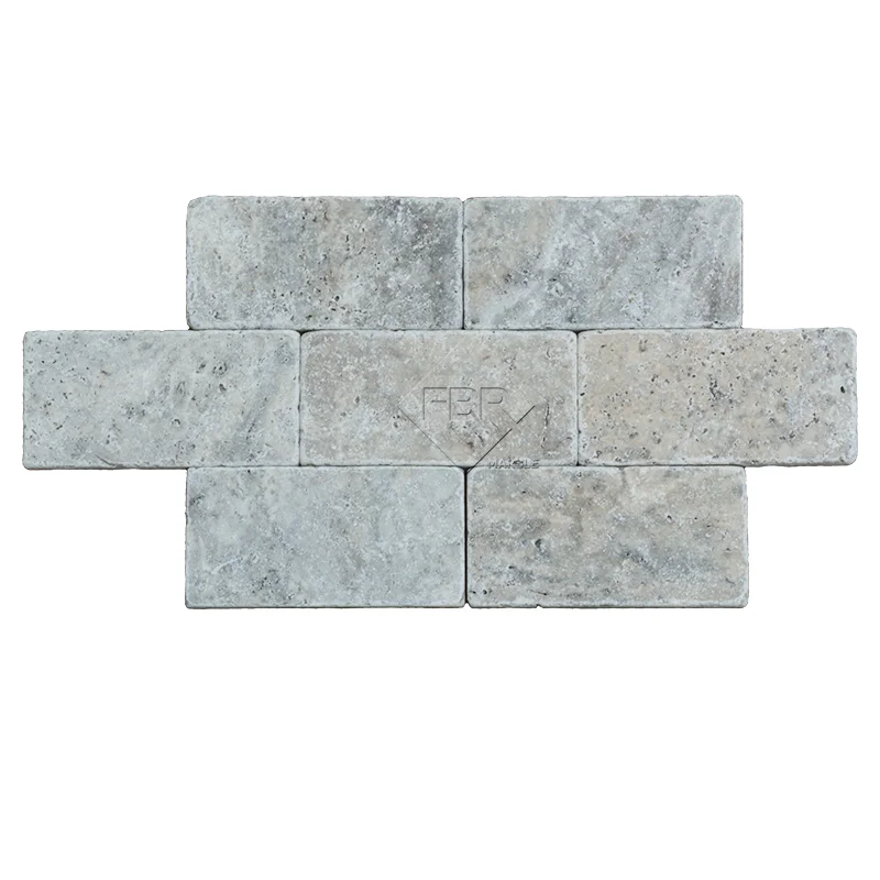 Silver Tumbled Travertine Tile