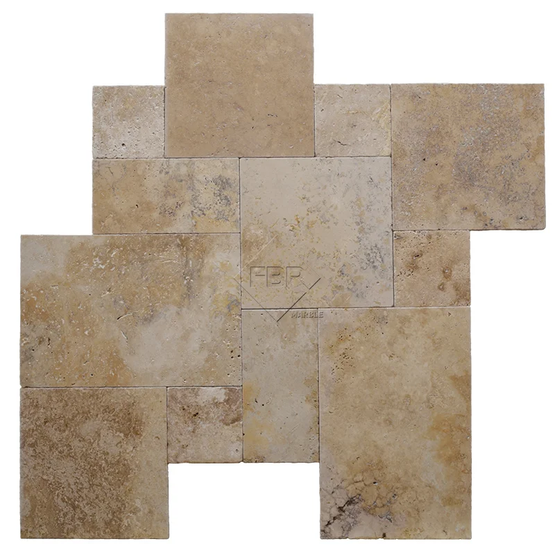 Rustic Forest Tumbled Travertine Tile