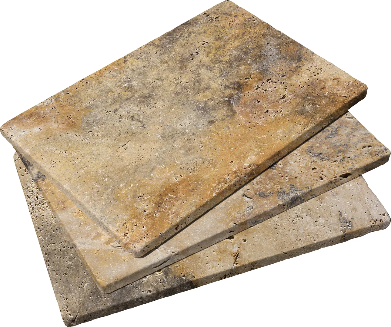 Scabos Tumbled Travertine Paver