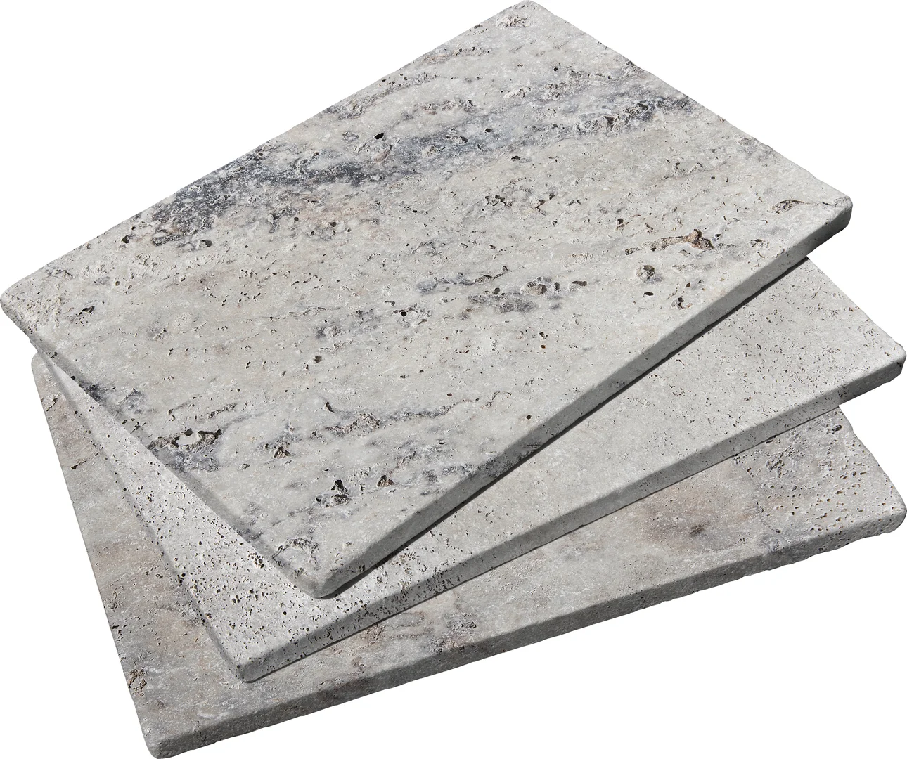 Silver River Tumbled Travertine Paver