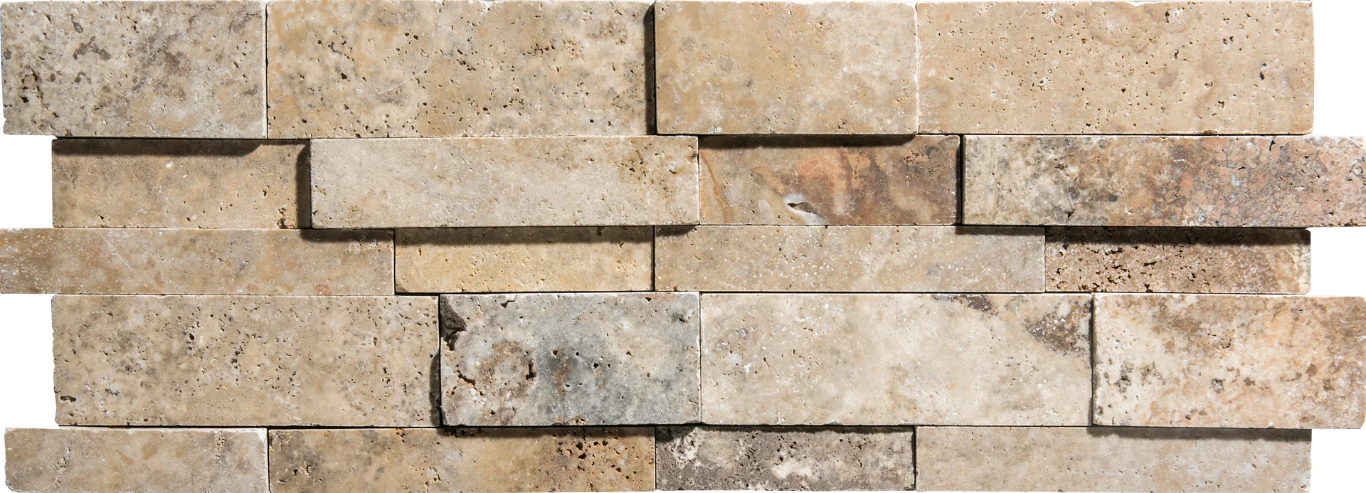 Scabos Honed Unfilled Travertine 3D Wall Panel