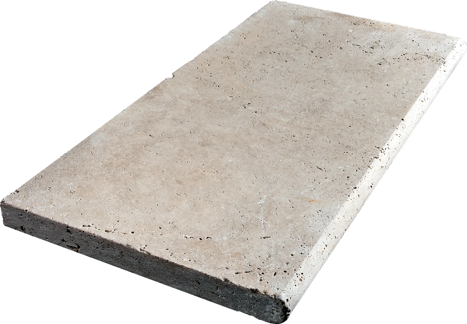 Ivory Honed Unfilled Travertine Coping