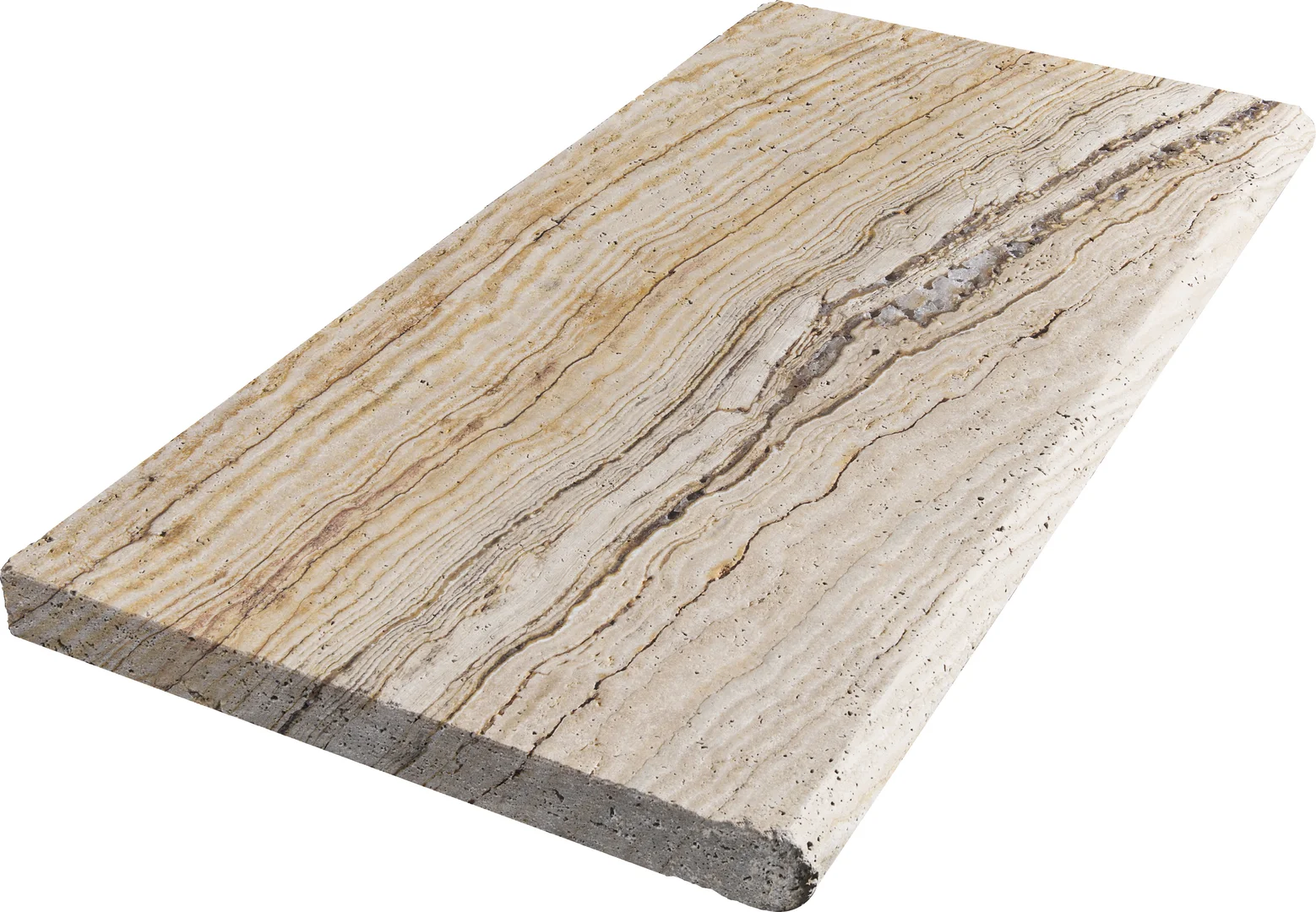 Leonardo Tumbled Travertine Coping