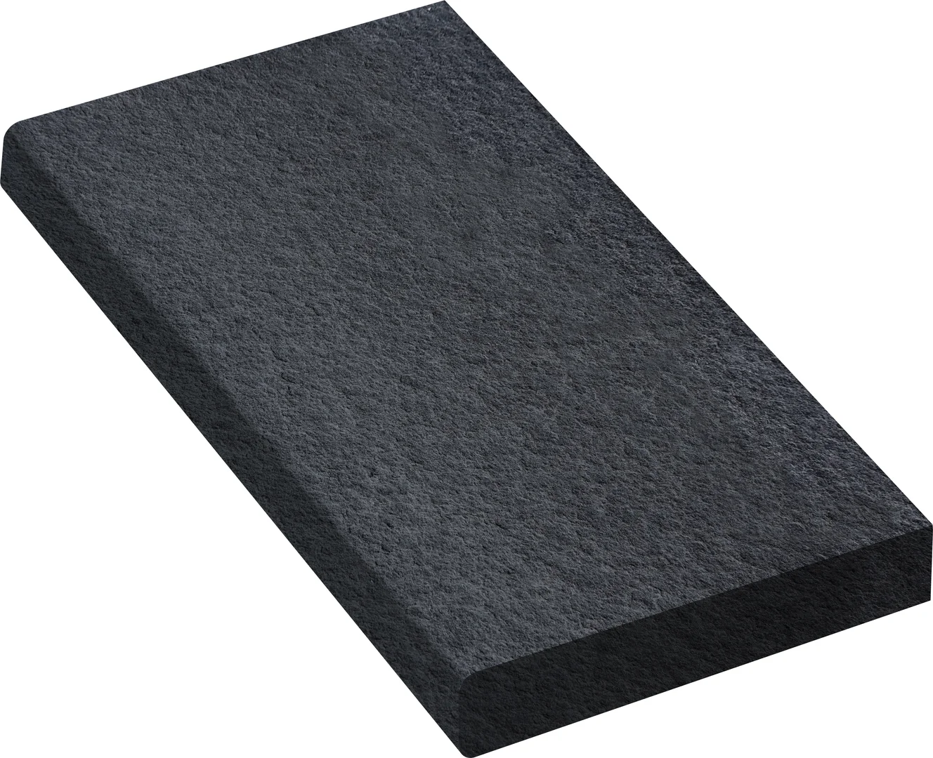 Black Basalt Flamed Top & Bottom EE Coping